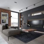 brick-accent-wall-idea-for-apartment
