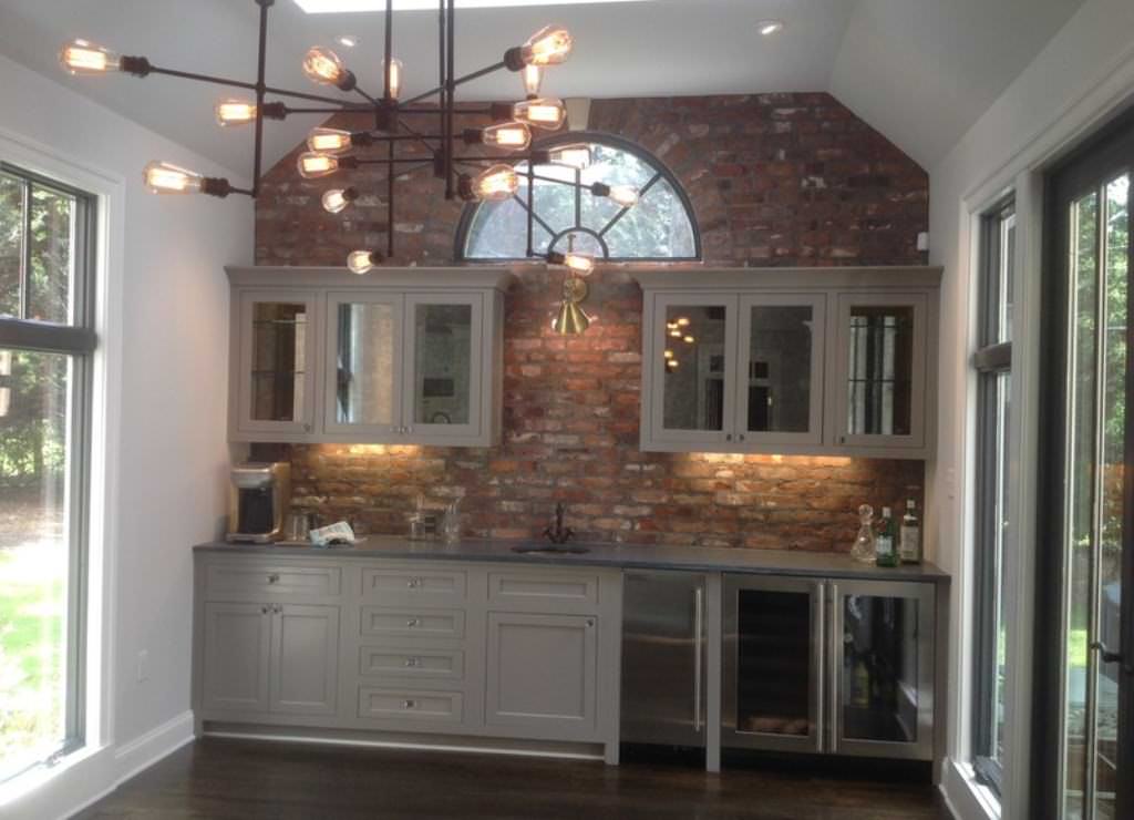 Image of: brick accent wall idea for kitchen