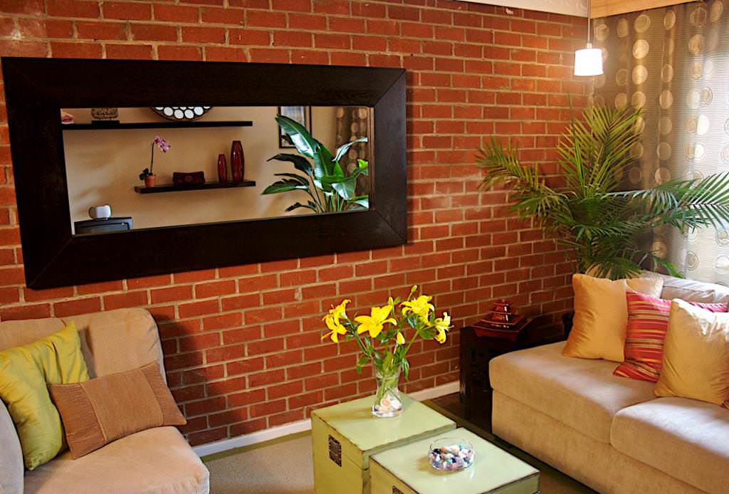 Image of: brick accent wall