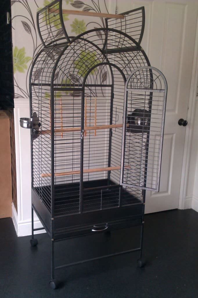 Image of: corner bird cage idea