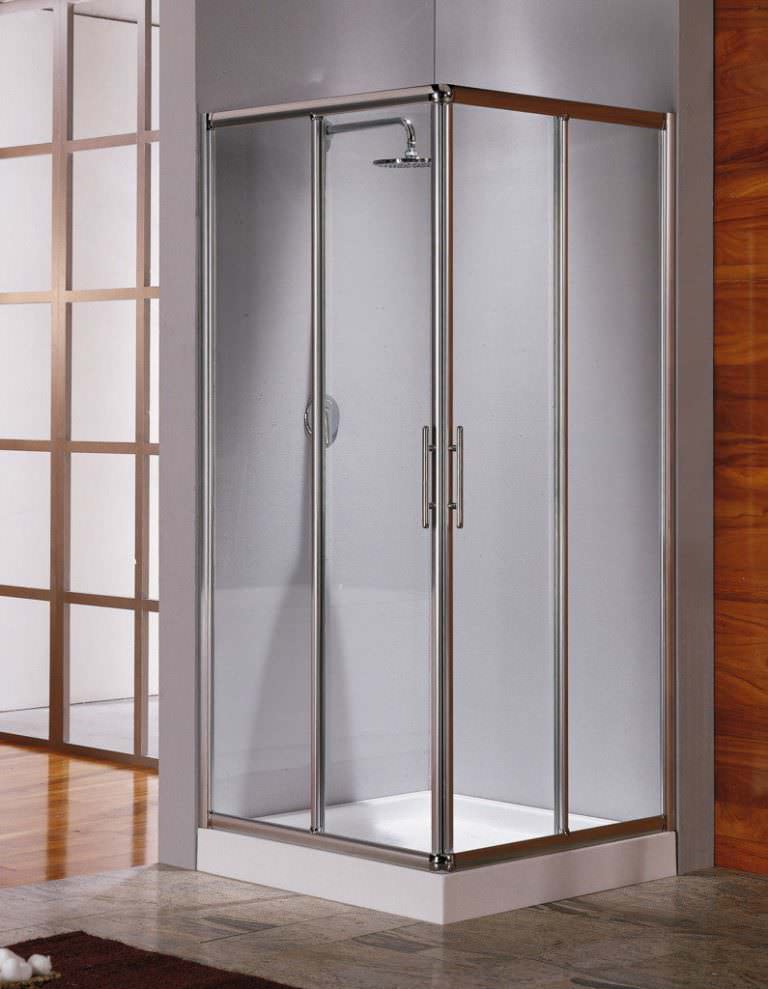Image of: corner shower kits small bathrooms design
