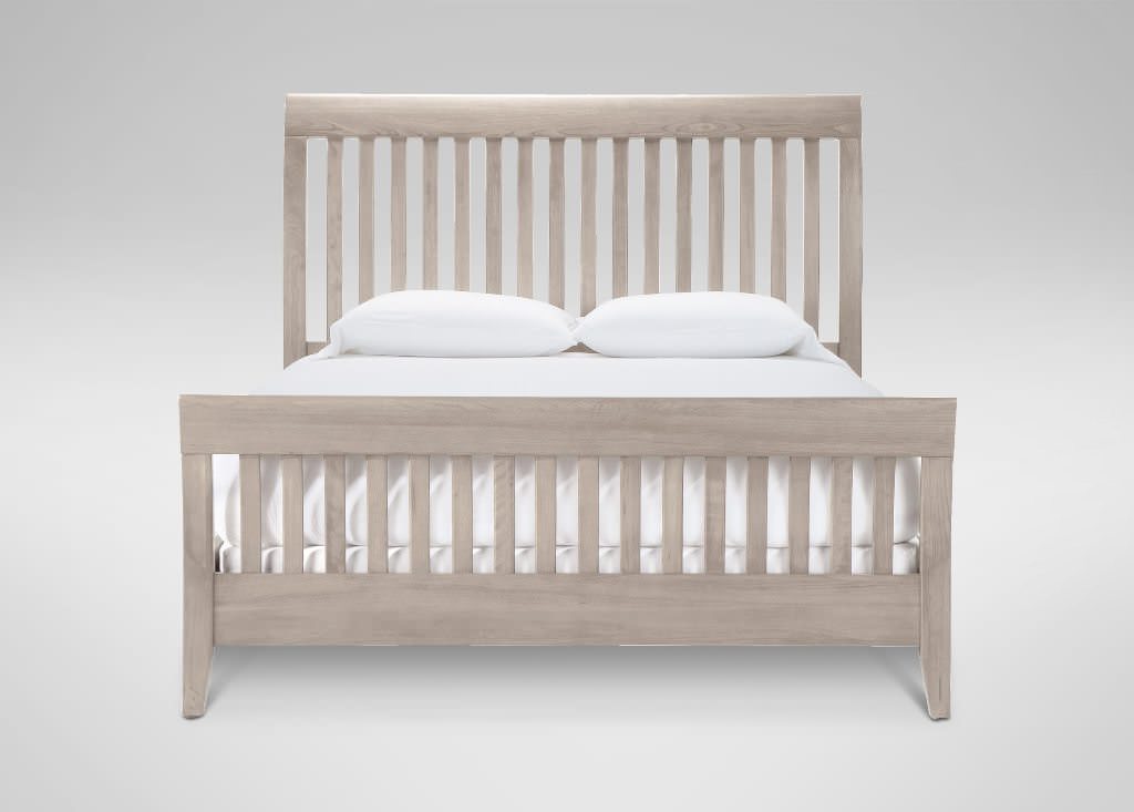 Image of: Cream Ethan Allen Sleigh Bed Colors