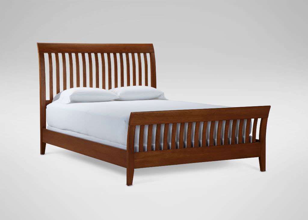Image of: Mid Century Ethan Allen Sleigh Beds