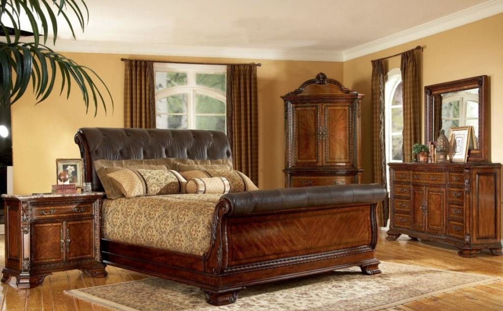 Image of: ethan allen sleigh beds style bedrooms