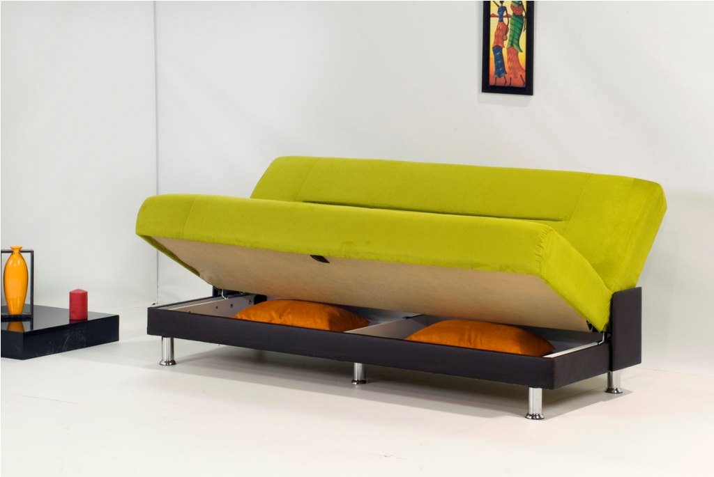 Image of: fabrics convertible sofa bed with storage