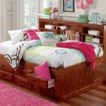 full-size-storage-bed-with-bookcase-headboard-designs