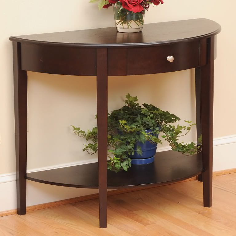 Image of: half moon accent table idea for living rooms