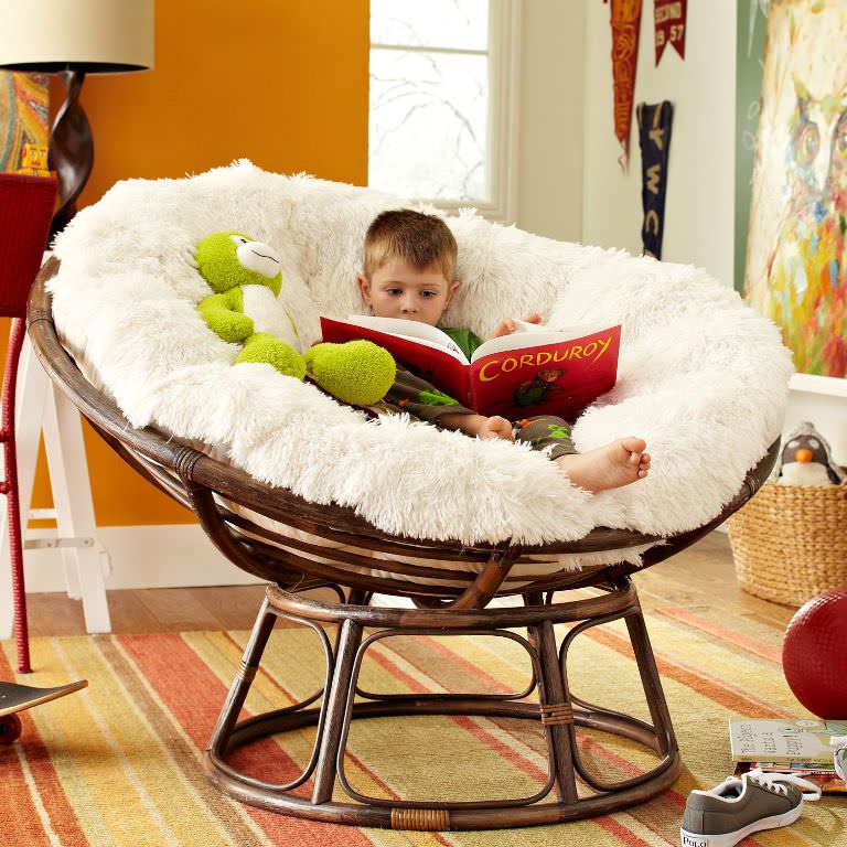 Image of: kids small papasan chair