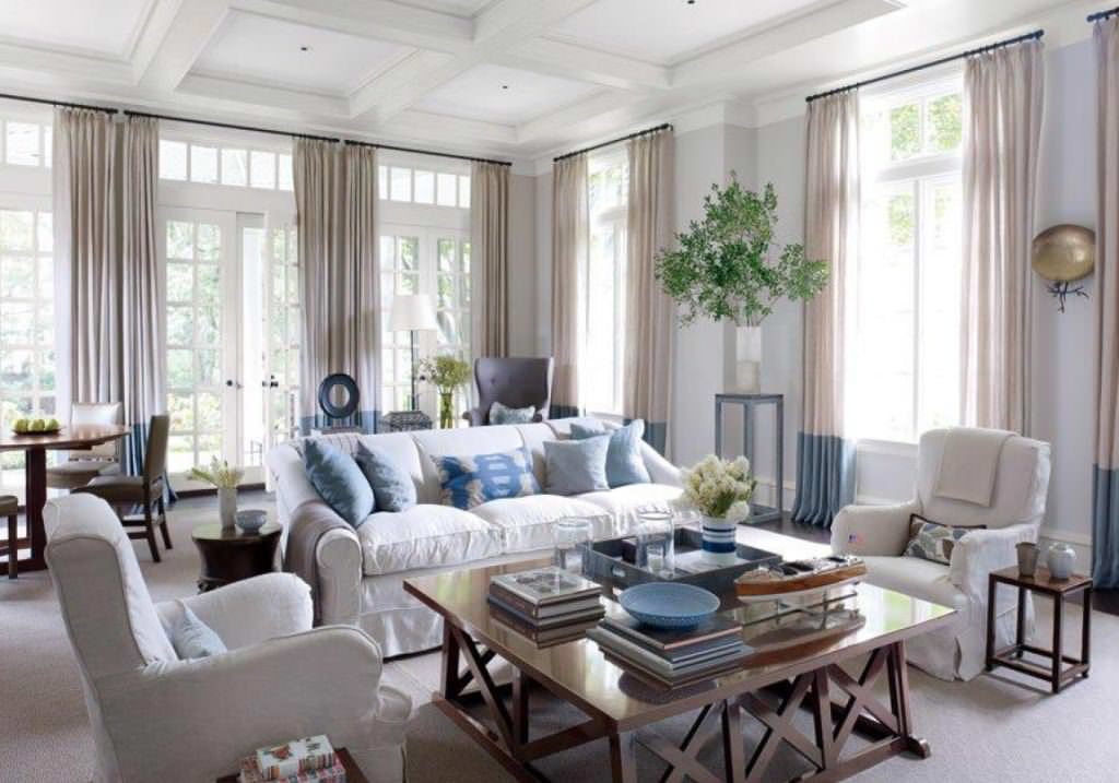 Image of: living room simple curtain ideas