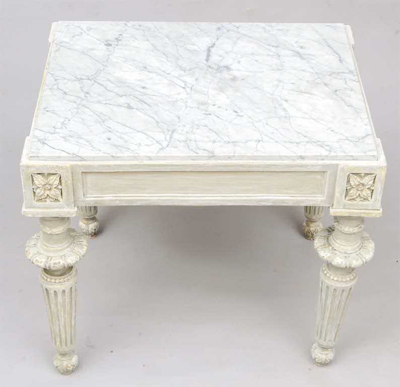 Image of: marble accent table