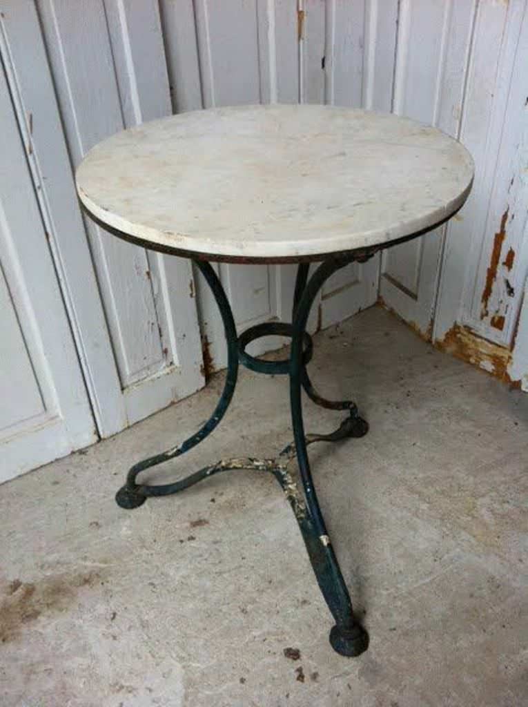 Image of: marble top accent table design