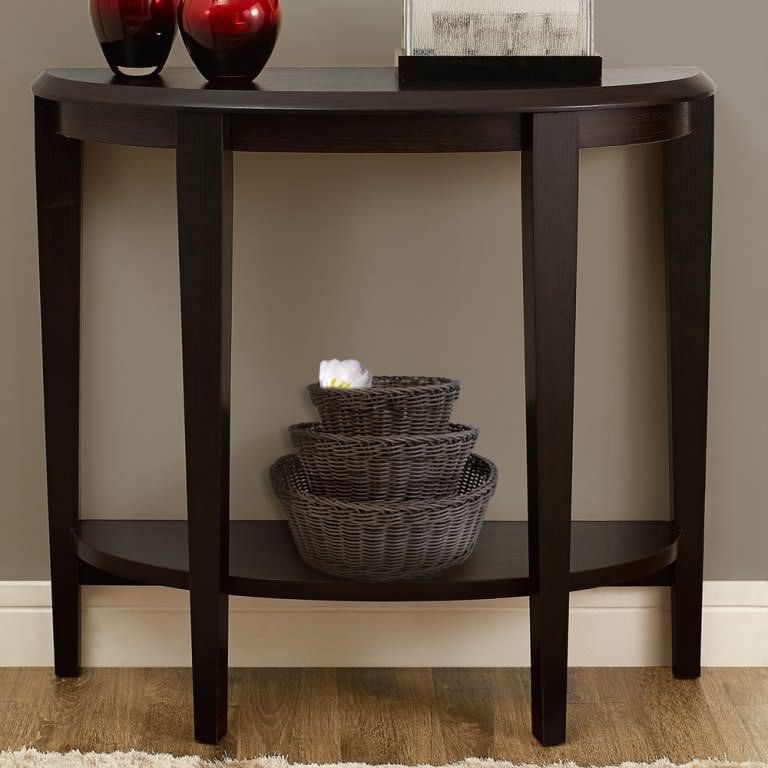 Image of: medium size half moon accent table