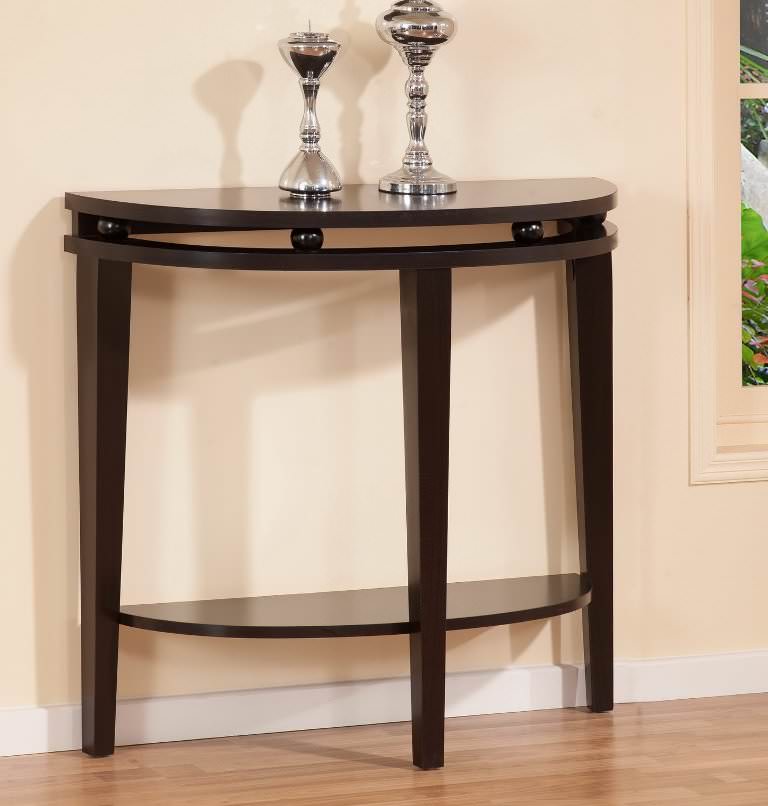 Image of: modern half moon accent table