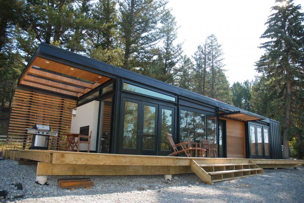 Image of: modern prefab cabins idea