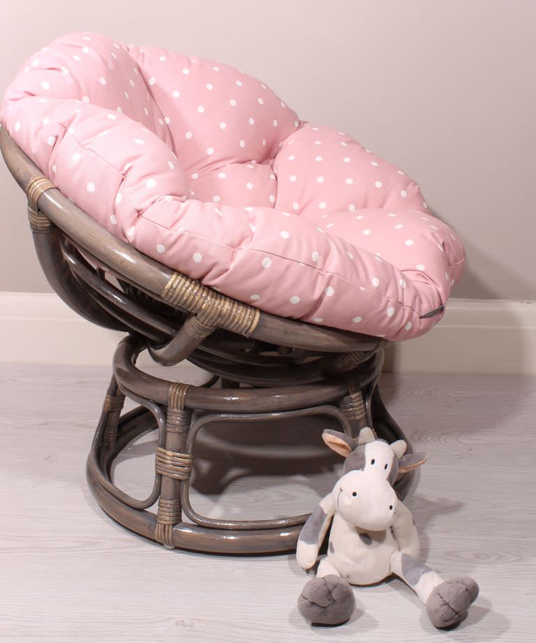 Image of: pink small papasan chair