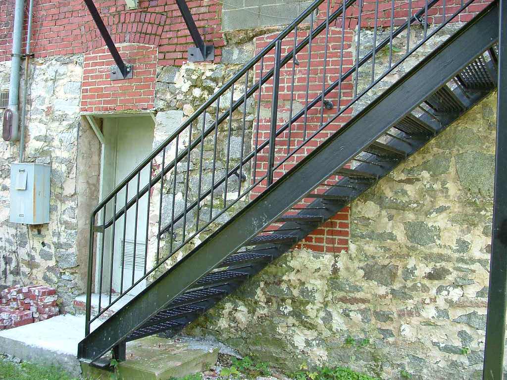 Image of: prefab metal stairs design