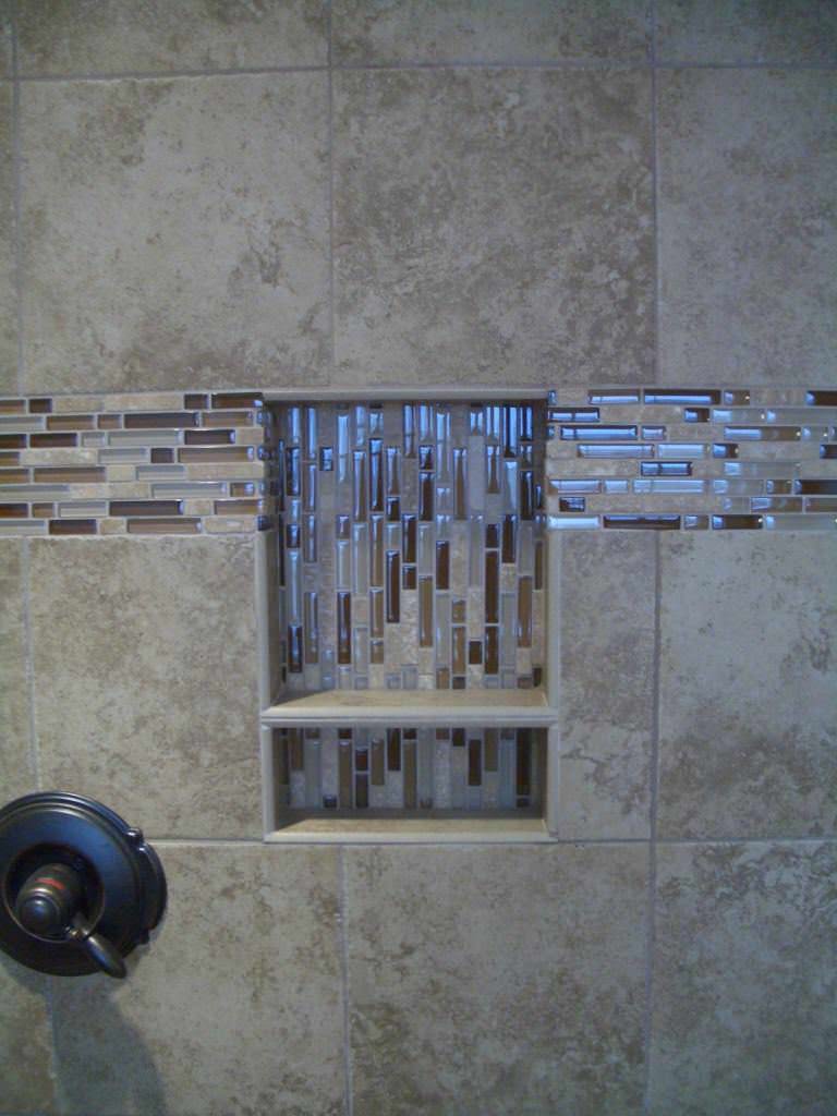 Image of: prefab shower niche insert