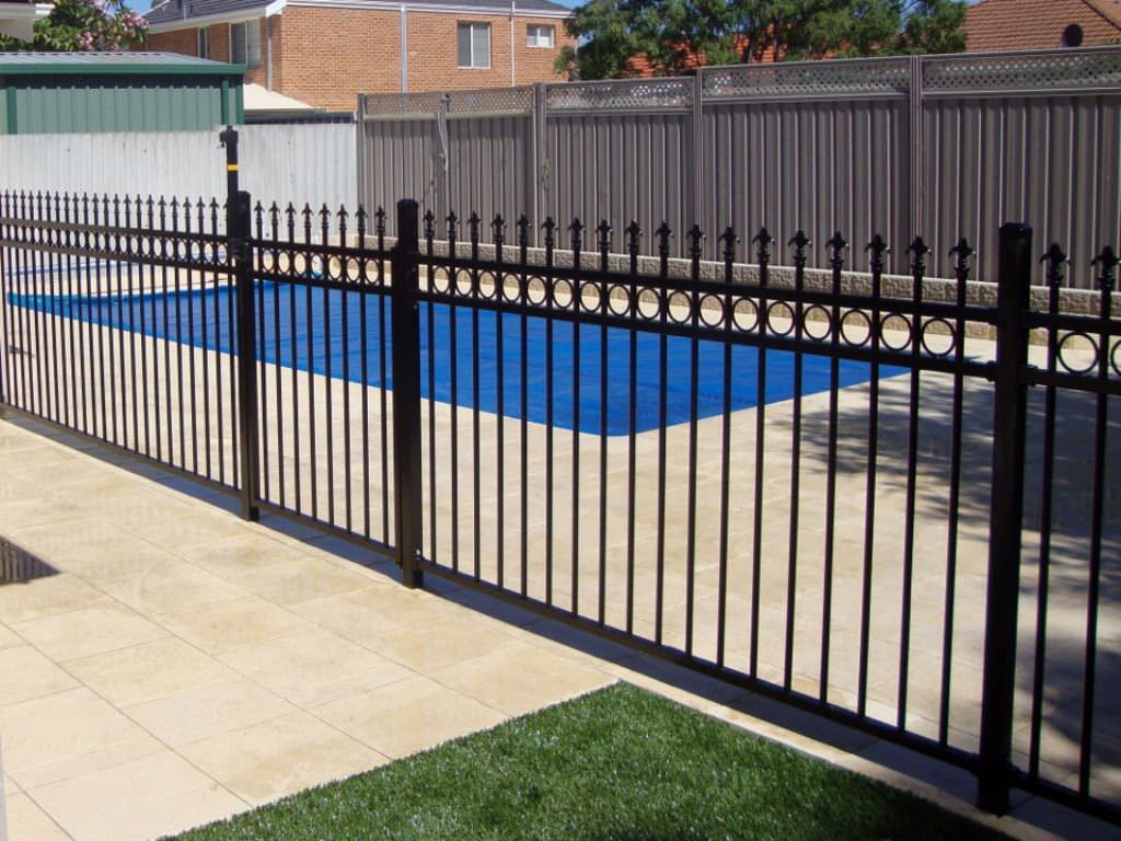 Image of: prefab steel fence panels