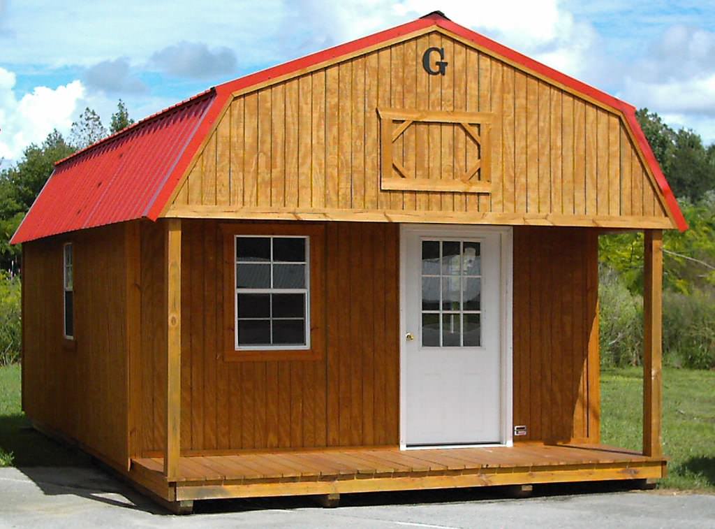 Image of: prefab wood garage kits design