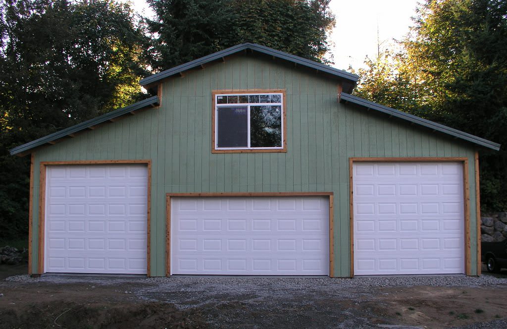 Image of: prefab wood garage kits for two cars