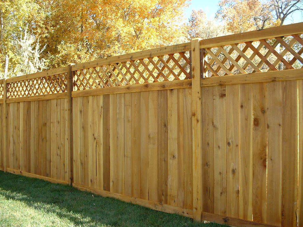 Image of: prefab wooden fence panels