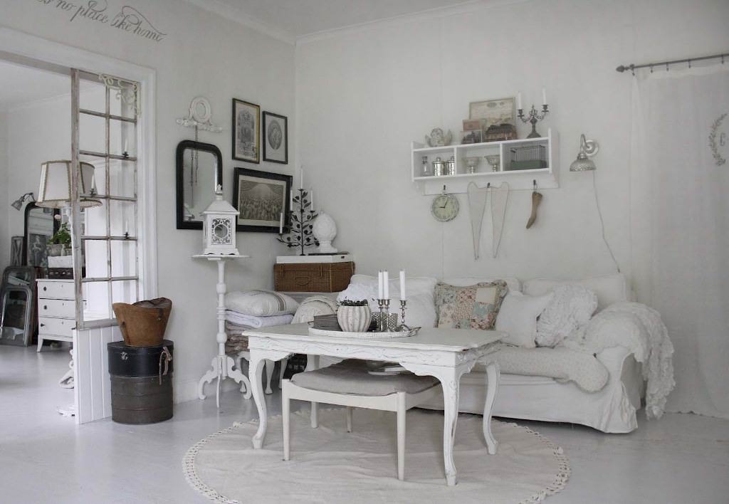 Image of: shabby chic living room furniture design
