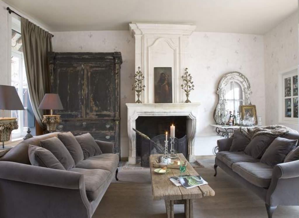 Image of: shabby chic living room idea styles