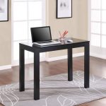 small-black-parsons-desk