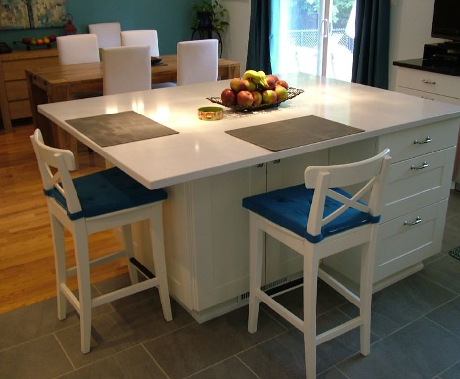 Image of: small kitchen islands with seating designs