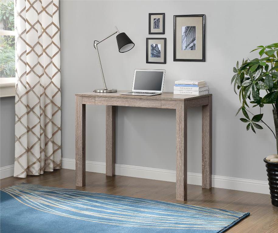 Image of: small rustic parsons desk