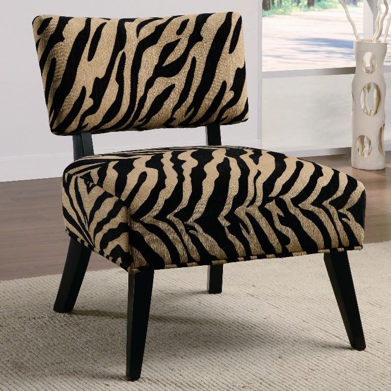 Image of: tiger paisley accent chair