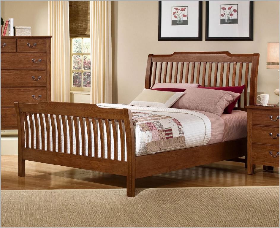 Image of: vaughan bassett sleigh bed images