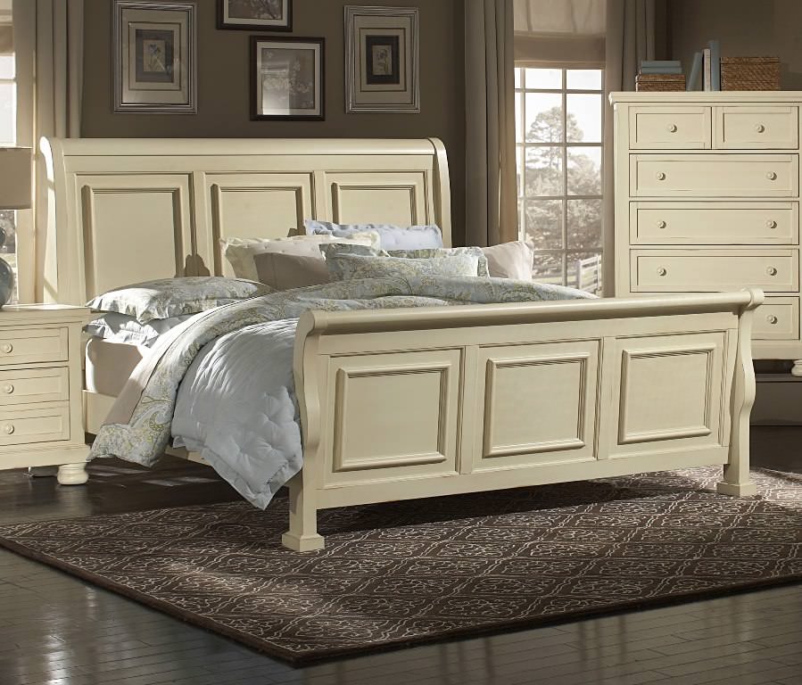 Image of: vaughan bassett sleigh bed pictures