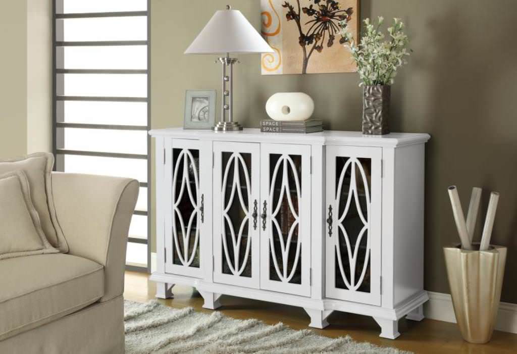 Image of: white accent cabinets
