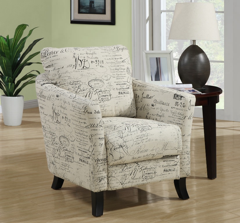 Image of: white french accent chair
