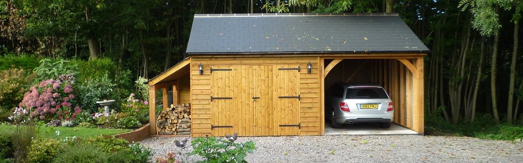 Image of: wood garage building kits