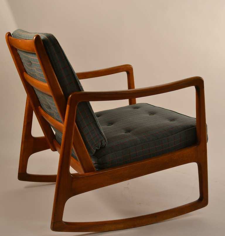 Image of: scandinavian teak rocking chair