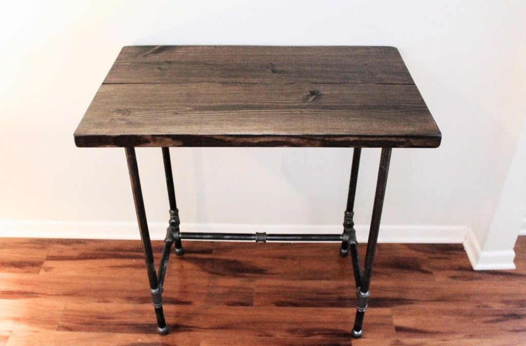 Image of: small diy wrought iron table
