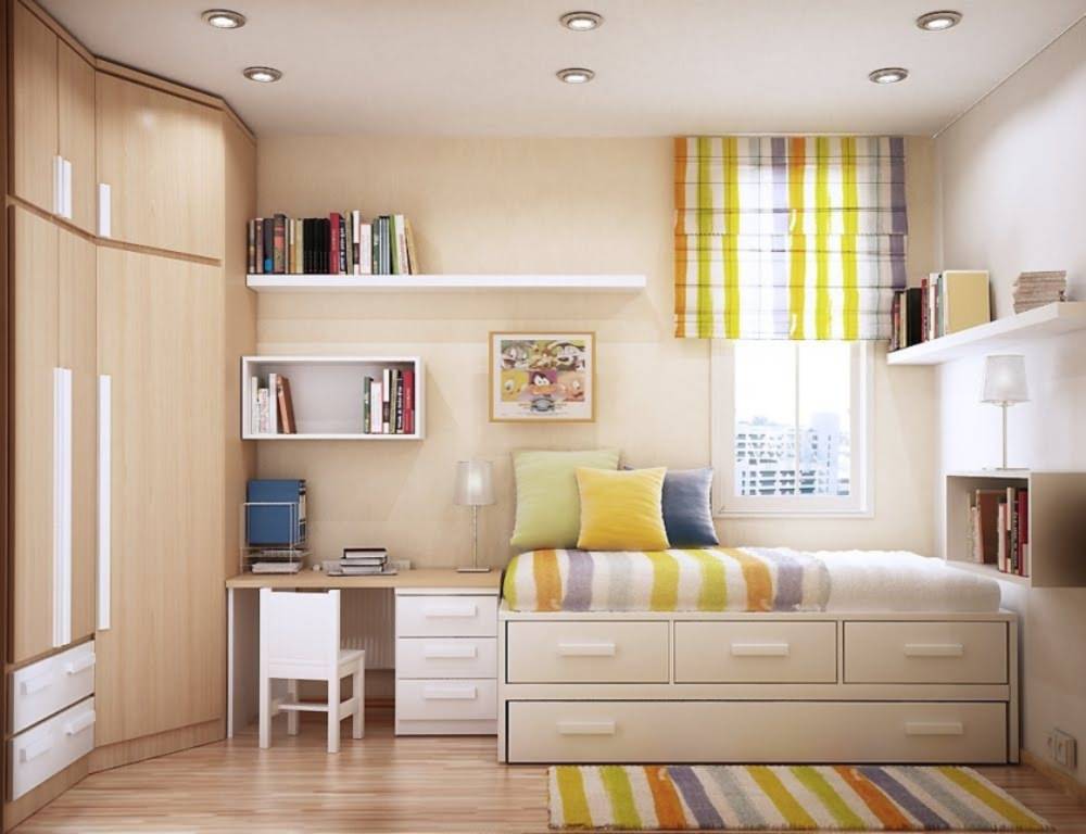 Image of: storage solutions for small bedrooms plans