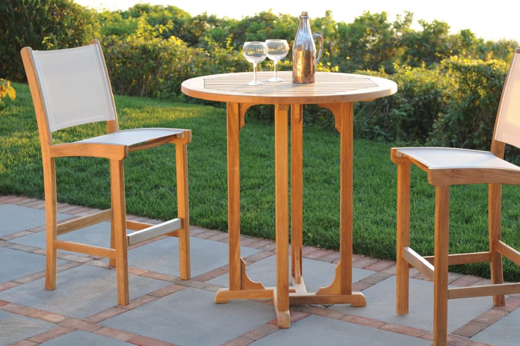 Image of: teak bar stools