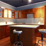 teak-finish-kitchen-cabinets