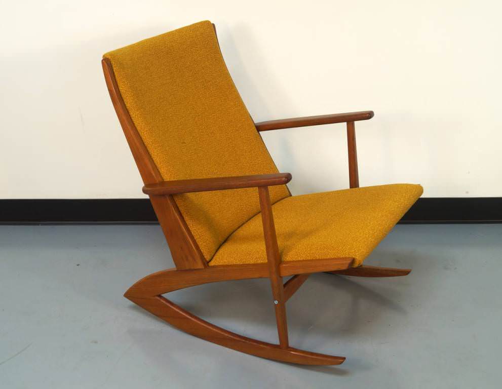 Image of: teak rocking chair