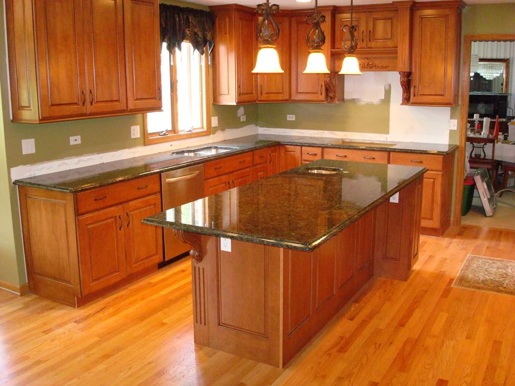 Image of: teak wood kitchen cabinets