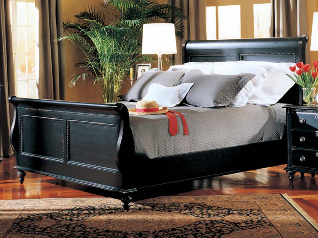 Image of: antique sleigh bed style