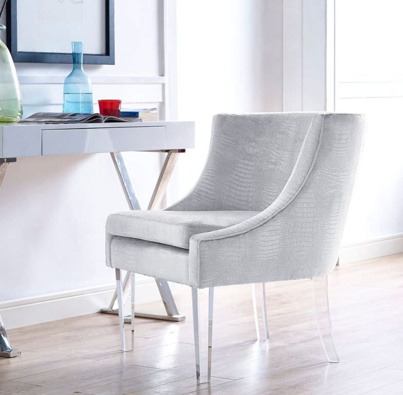 Image of: awesome silver accent chair