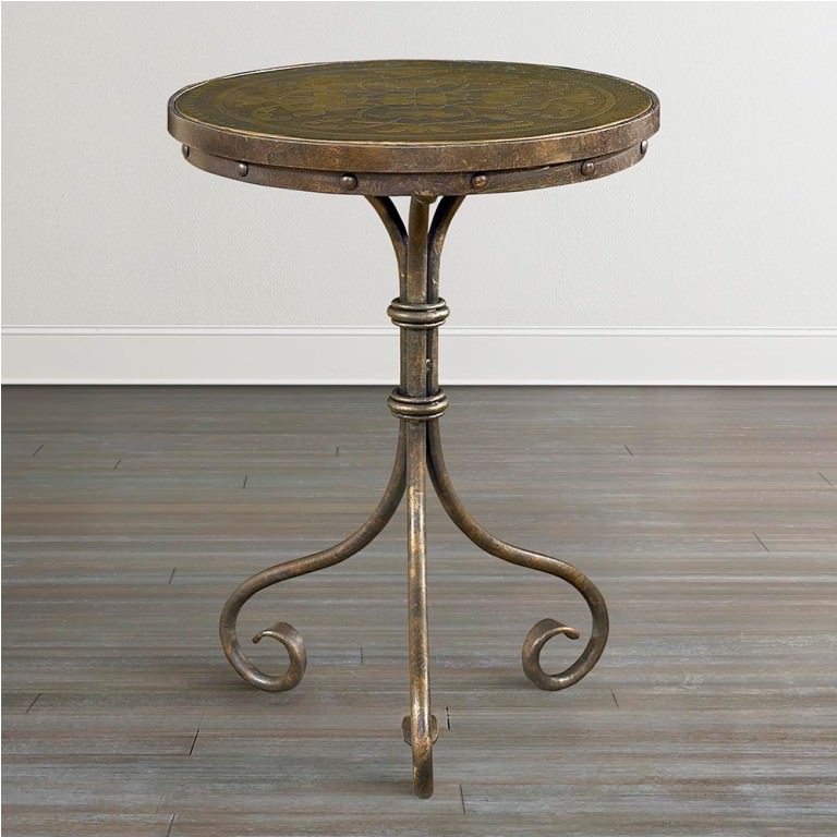 Image of: brass accent table style