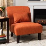 burnt-orange-accent-chair-for-living-room