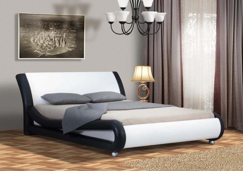 Image of: contemporary sleigh bed design