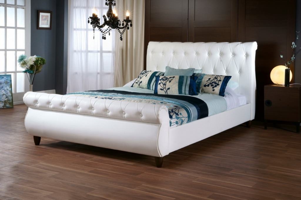 Image of: contemporary sleigh bed style