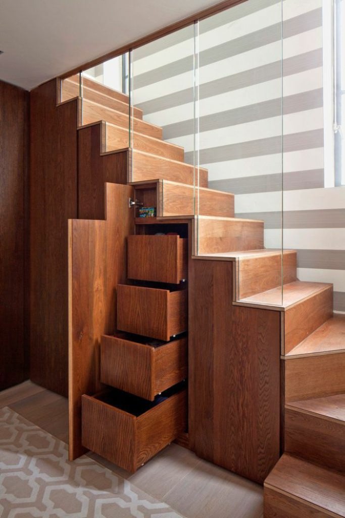 Image of: hidden storage staircases